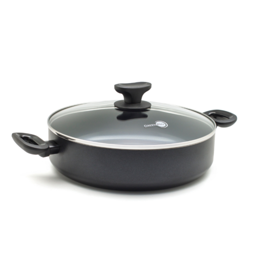 GreenPan Torino Thermolon Seramik Yüzeyli Basık Tencere 28 cm – 4,3 L